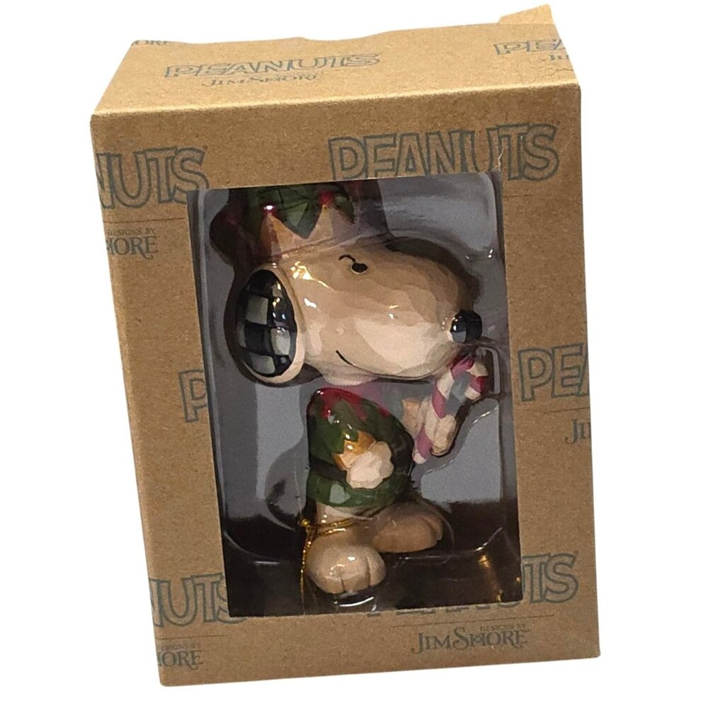 2025 Jim Shore Peanuts Snoopy Elf Mini Figurine IOB 6017239